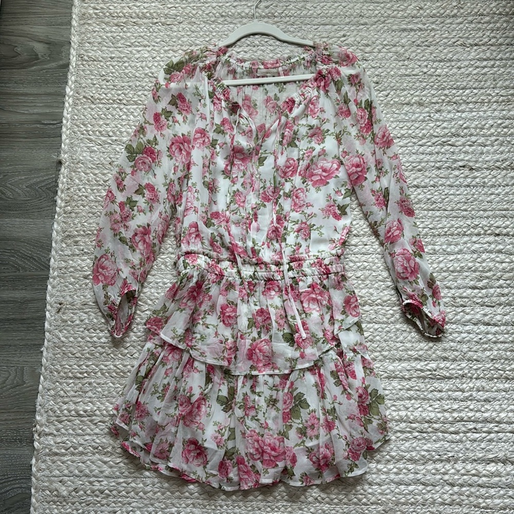 LoveShackFancy Popover Dress in Blushing Rose